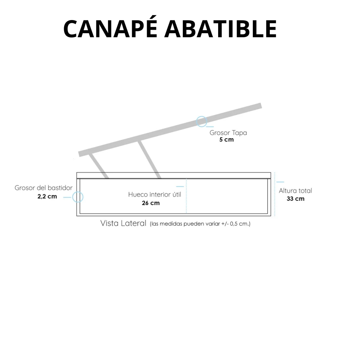 PACK CANAPÉ Y COLCHÓN BLUE 20CM