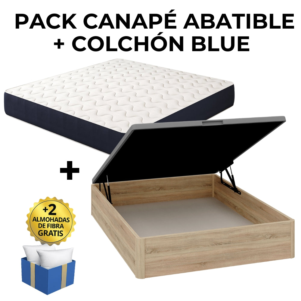 PACK CANAPÉ Y COLCHÓN BLUE 20CM