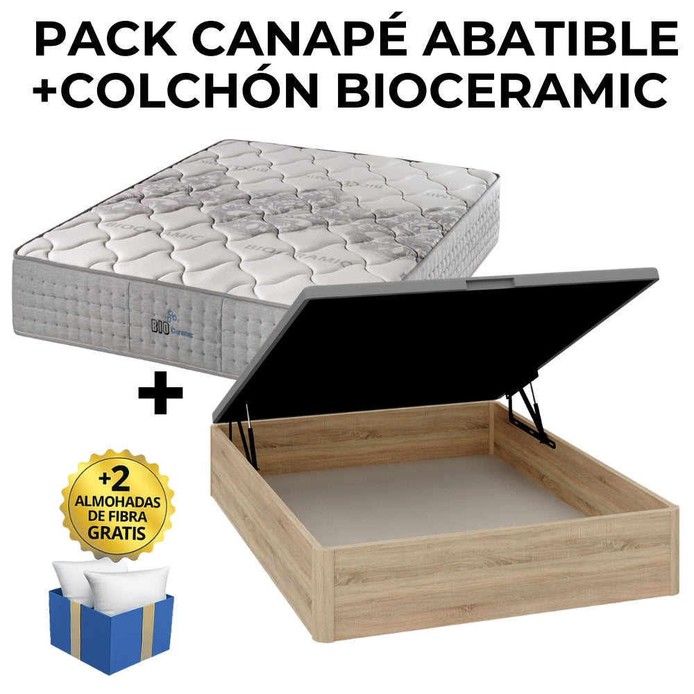 PACK CANAPÉ Y COLCHÓN BIOCERAMIC 26CM