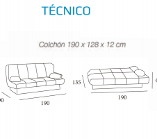 Sofá Cama Click clack 3
