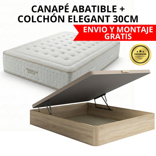 PACK CANAPÉ Y COLCHÓN ELEGANT 30CM