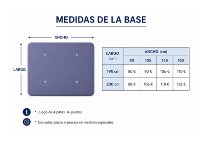Base tapizada