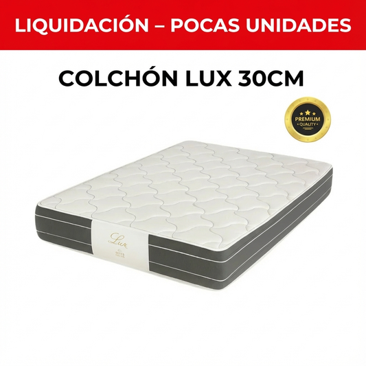COLCHÓN LUX (MUELLES ENSACADOS) 30 cm