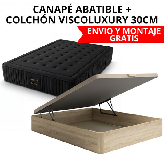 PACK CANAPÉ Y COLCHÓN BLACK DESIGN 28CM