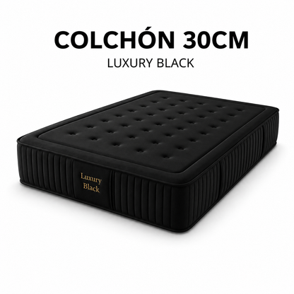 PACK BASE TAPIZADA Y COLCHÓN BLACK