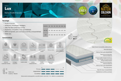 PACK CANAPÉ Y COLCHÓN LUX 30CM