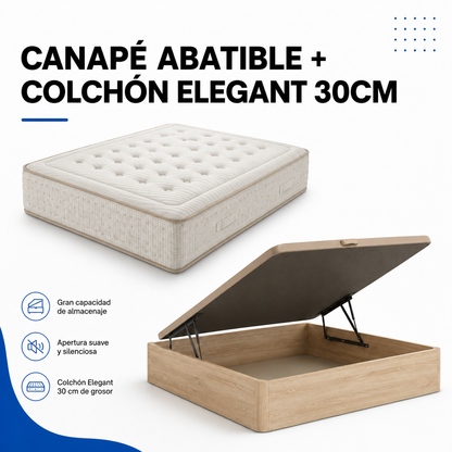 PACK CANAPÉ Y COLCHÓN ELEGANT 30CM