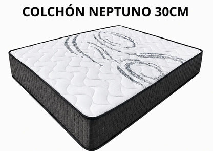 PACK BASE TAPIZADA Y COLCHÓN NEPTUNO
